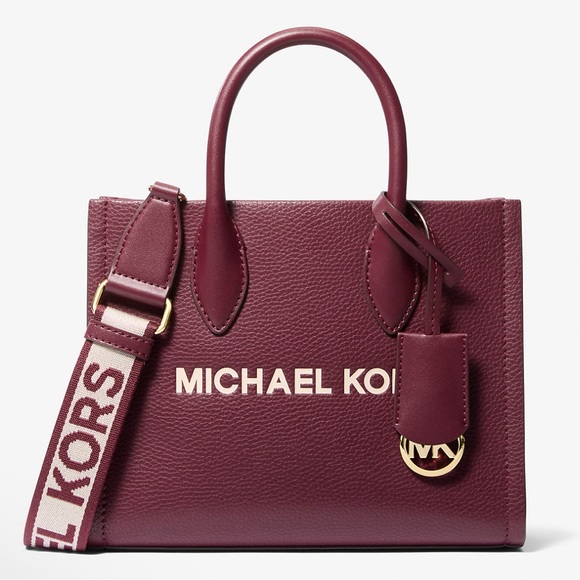 Michael Kors Mirella Small Pebbled Leather Crossbody Bag
Oxblood 
NWT - Picture 3 of 16